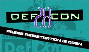 DEF CON 28 Press registration image