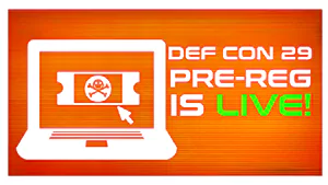 DEF CON 29 Pre registratiom image