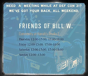 DEF CON 31 friends of bill w image