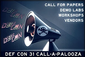 DEF CON 31 Calls opening Artwork